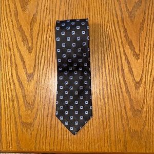 Joseph A Bank. Black, Spotted Tie